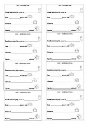 English Worksheet: introducing yourself