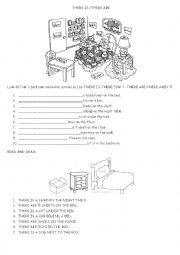 English Worksheet: There be 