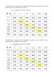 English Worksheet: The Dates Game