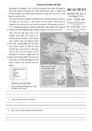 English Worksheet: Klondike Gold rush