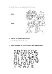 English Worksheet: UP characters names