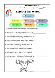 days of the week