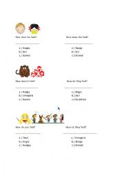 English Worksheet: Emotions