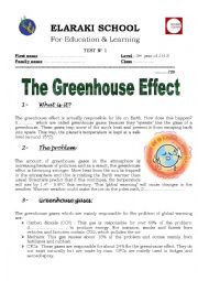 English Worksheet: global warming