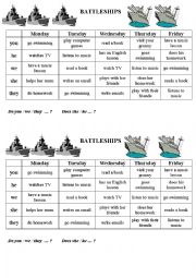 After school activities (battleship)