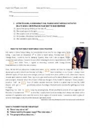 English Worksheet: NIcki Minaj