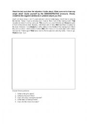 English Worksheet: Demonstrative pronouns