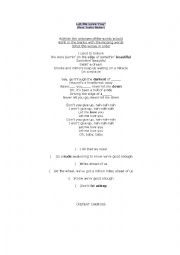 English Worksheet: Let me love you