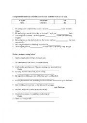 English Worksheet: Wish Exercises