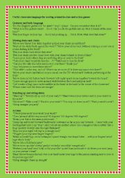 English Worksheet: classroom language 