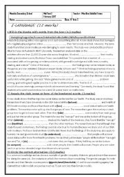 English Worksheet: mid test 