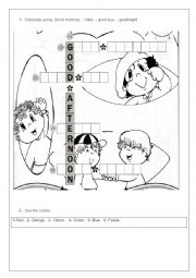 English Worksheet: 3rd grade test