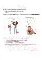 English Worksheet: wish sentences