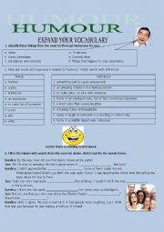 English Worksheet: HUMOUR