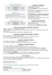 English Worksheet: Comparatives and superlatives