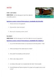 English Worksheet: WATER