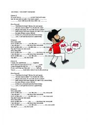 English Worksheet: Jax Jones - You dont know me