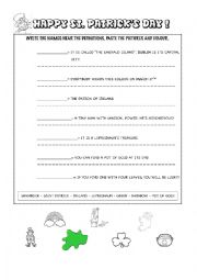 English Worksheet: ST.PATRICKS DAY ACTIVITY