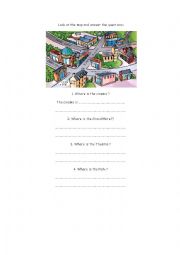 English Worksheet: where is the cinema