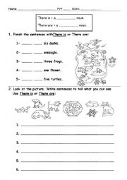 English Worksheet: There