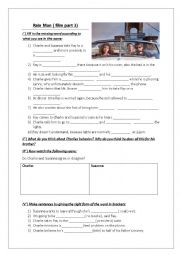 English Worksheet: Rain man -film part 3