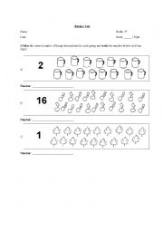 English Worksheet: 3rd grade English test