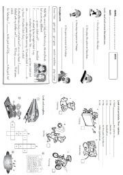 English Worksheet: REVISION-Unit