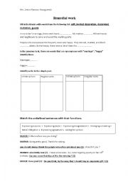 English Worksheet: remedial work mid semester 2 test1 8th forms