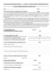 English Worksheet: Global Warming