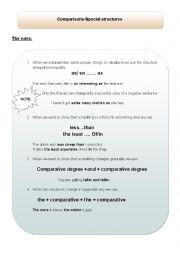 Comparisons-special structures