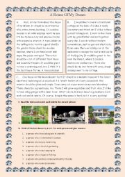 English Worksheet: A House Of My Dream