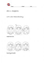 English Worksheet: Body Parts