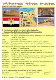 English Worksheet: Dialog Holidays to Egypt