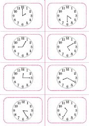 Whats the time? - printable revision flipbook