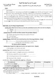 English Worksheet: a trip to France
