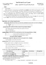 English Worksheet: a trip to France