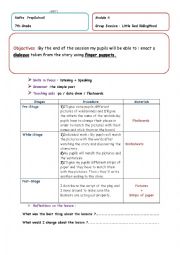 English Worksheet: little red riding hood