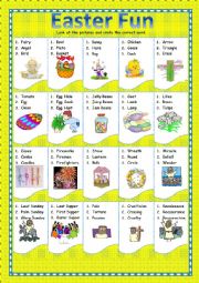 English Worksheet: EASTER FUN