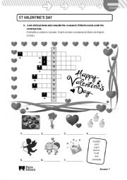 English Worksheet: St. Valentines day