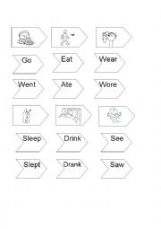 English Worksheet: past irregular