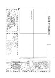 English Worksheet: Weather conditions