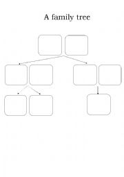 English Worksheet: a family tree