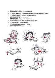 English Worksheet: Health problems