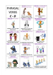 Lets play with the Phrasal Verbs - 2 on 8 - C & D