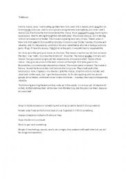 English Worksheet: the moose