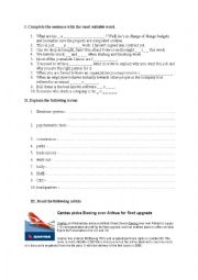 English Worksheet: Business English test