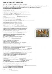 English Worksheet: look up_gary turk