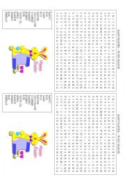 English Worksheet: Easter Word Search