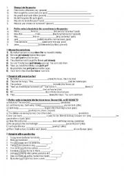English Worksheet: Review
