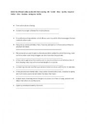 English Worksheet: Online Media